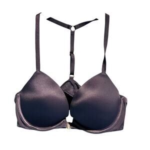 Victoria's Secret 34B Navy T back bra Push up adjustable strap tank bra basics